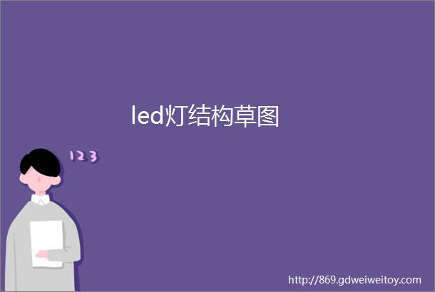 led灯结构草图